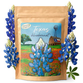 Created By Nature Texas bluebonnet seeds pack ready for planting in sunny beds.