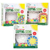 Creative Roots mosaic turtle stone, ready-to-paint décor for kids' creativity