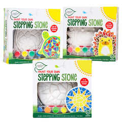 Creative Roots mosaic turtle stone, ready-to-paint décor for kids' creativity