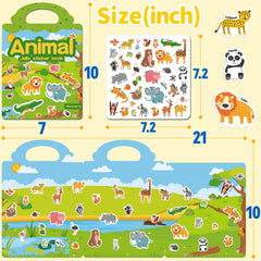 CREATIVETREES jelly stickers book ocean – waterproof, washable fun for travel.