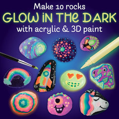 Creativity for Kids rock painting kit with paints and brushes supports imaginative crafting