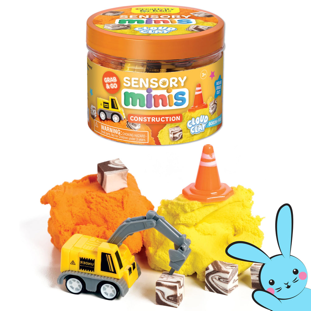 Creativity for Kids Sensory Minis Construction Kit excavator boosts imaginative play and fine motor skills.