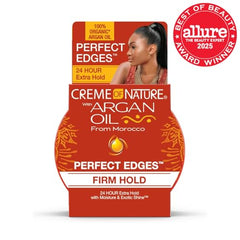 Creme of Nature Perfect Edges edge brush application demonstrates precise shaping for smooth defined edges