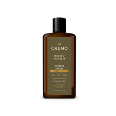 Cremo Body Wash for Men with Rich-Lather Cypress Santal delivers a creamy cleanse and moisturizes.