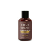 Cremo Casked Vanilla 2n1 beard wash bottle front showing premium packaging
