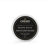 Cremo Distiller's Blend Beard Balm jar for controlled grooming and moisture.