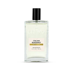 Cremo Italian Bergamot bottle highlighting bright citrus notes for daily wear.