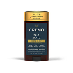 Cremo Palo Santo antiperspirant deodorant stick delivering long lasting freshness