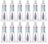 Crest 3D White Brilliance toothpaste tube with peppermint flavor for enamel protection.