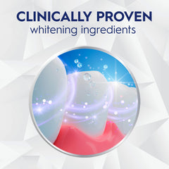 Crest 3D White Brilliance tube cap detail and brand labeling.