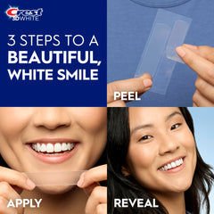 Crest 3D Whitestrips enamel-safe formula representation for comfortable whitening