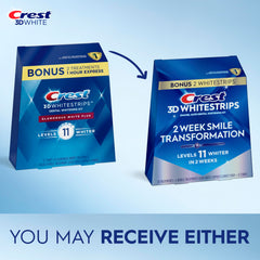 Crest 3D Whitestrips Glamorous White strips in box for easy daily whitening
