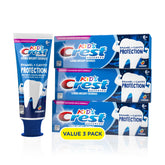 Crest Kids Enamel + Cavity Protection Toothpaste tube in strawberry flavor boosts daily enamel protection.