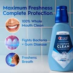 Crest Pro-Health Clean Mint flavor bottle highlights refreshing taste