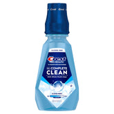 Crest Pro-Health Clean Mint Mouthwash bottle with alcohol-free formula for gentle daily use.