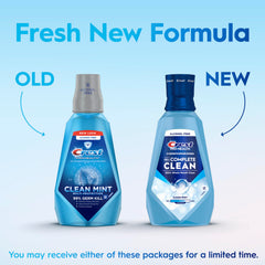 Crest Pro-Health Complete Clean bottle pour ready for rinsing