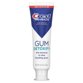 Crest Pro-Health Gum Detoxify Deep Clean toothpaste tube promotes deep gum cleaning.