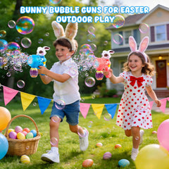 Cretargio Easter Bunny Bubble Gun Pink perfect for party favors and garden play