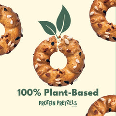 CRISP POWER vegan keto-friendly pretzels for plant-based snack options.