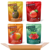 Crispy Green apple bag, crisp freeze-dried fruit snack for lunchboxes.