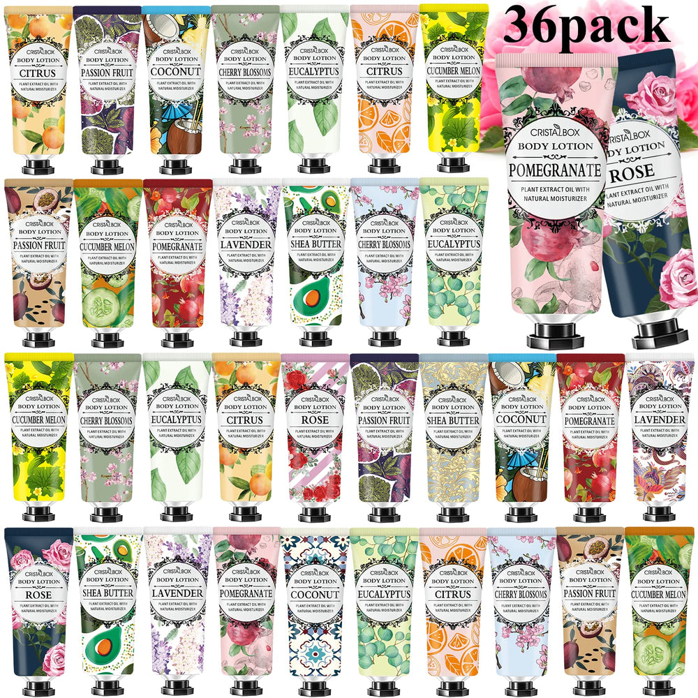 CRISTALBOX 36-pack lotion with rose and lavender for daily hydration
