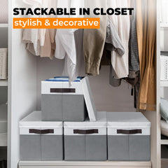 Criusia dustproof fabric storage containers protecting bedding and toys