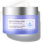 Crogooe Neck Firming Cream tube closeup shows smooth, fast-absorbing neck care.