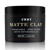 Crownnaturally CNNY matte clay jar for natural hold and textured finish.