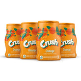 Crush Orange bottle pour into water for on-the-go hydration
