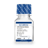 CryoKing 0.9% saline bottle for reliable lab testing and sample preparation.