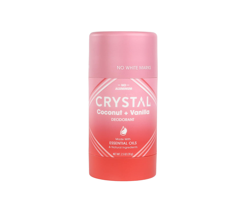 Crystal Essence magnesium solid stick front view showing aluminum-free odor protection