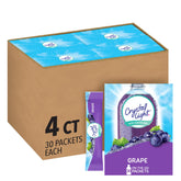 Crystal Light Grape on-the-go packets offer zero-sugar convenience.