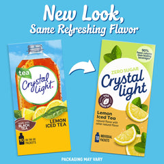 Crystal Light Lemon Iced Tea desk-drawer packet keeps flavor close at hand.