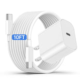 CSXZCOON 20W USB-C fast charger block powers iPhone and iPad quickly and safely.