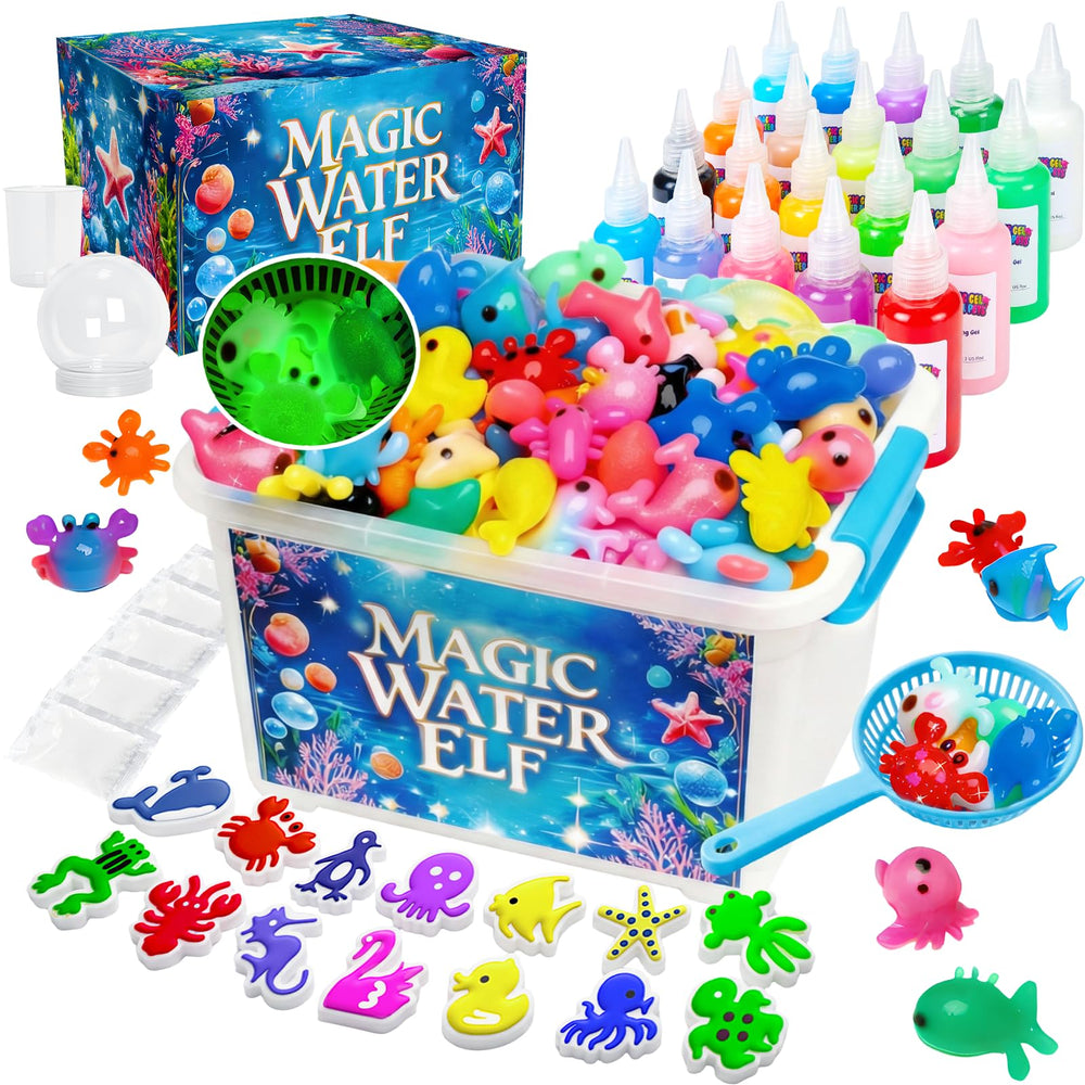 Cubetoou Upgraded Magic Water Elf Kit with assorted gels for creative play