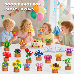 Cubimana colorful flower blocks for kids to boost fine motor skills.