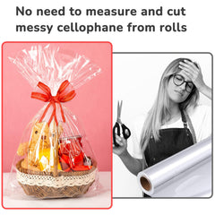 CUDICY party favors in clear bags stay neat and dust-free