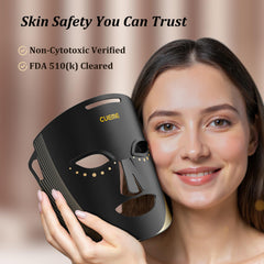 CUEME red light mask eye shields closeup for comfortable sessions.