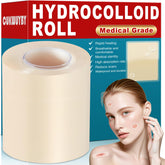 CUKWUYBY hydrocolloid roll cut-to-size for customizable wound care, comfortable on curved areas.
