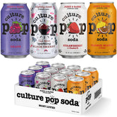 Culture Pop Variety Pack front view shows vibrant cans for on-the-go refreshment.