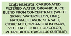 Culture Pop Watermelon Lime Rosemary Sparkling Soda can-closeup presents fruit-forward notes for quick refreshment.