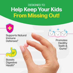 Culturelle Kids chewables on-hand serving for school days and travel.