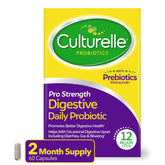 Culturelle Pro Strength daily probiotics bottle with 60 capsules for digestive balance