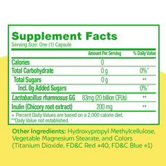 Culturelle Ultimate Strength capsule close-up showing 20 billion CFUs for digestive balance.