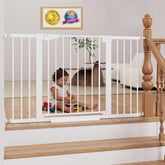 Cumbor extra wide gate on stairs with auto close for safe passage