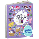 Cupkin Land of Cats sticker book cover ideal for travel and imaginative play