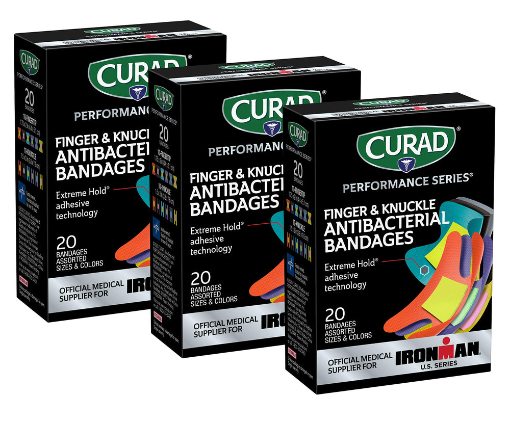 CURAD Ironman extreme hold adhesive close-up for active use