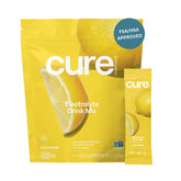 Cure Hydration Lemonade pouch front view for convenient daily hydration