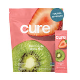 Cure Hydration strawberry kiwi packet on the go for sugar-free hydration