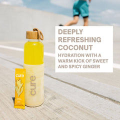 Cure Hydration vegan no added sugar label